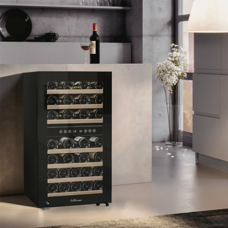 Винный шкаф Meyvel MV45-KBF2 двухзонный отдельностоящий